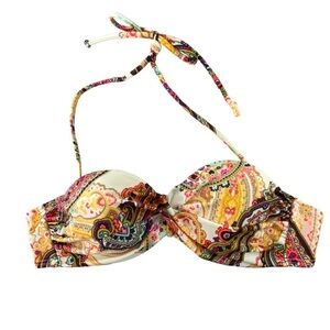 Victoria’s Secret boho paisley print bikini top, 34A